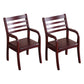 Contemporary Kitchen Wood Square Dining Chair Ladder Back Wood Counter Chair Red Brown 2 Piece Set Clearhalo ' kitchen&dining_furn' 'Dining Chairs' 'Dining Tables & Seating' 'dining_chair' 'furn' 'furn_dining_chair' 'Furniture' 'furniture_dining_chair' 'Kitchen & Dining Furniture' 'kitchen' 3484555