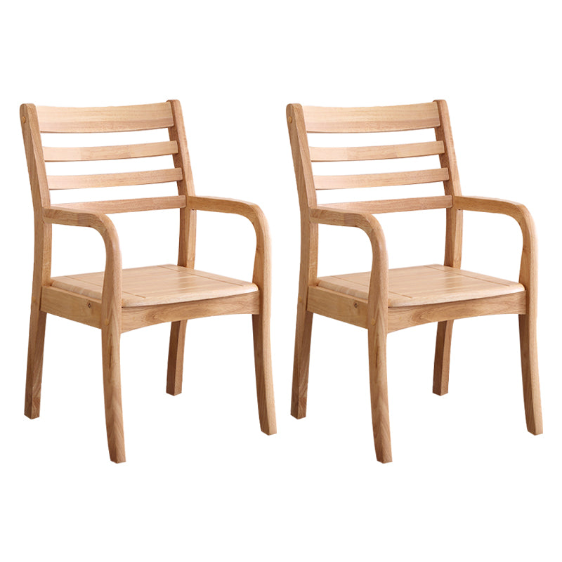 Contemporary Kitchen Wood Square Dining Chair Ladder Back Wood Counter Chair Natural 2 Piece Set Clearhalo ' kitchen&dining_furn' 'Dining Chairs' 'Dining Tables & Seating' 'dining_chair' 'furn' 'furn_dining_chair' 'Furniture' 'furniture_dining_chair' 'Kitchen & Dining Furniture' 'kitchen' 3484559