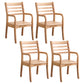 Contemporary Kitchen Wood Square Dining Chair Ladder Back Wood Counter Chair Natural 4 Piece Set Clearhalo ' kitchen&dining_furn' 'Dining Chairs' 'Dining Tables & Seating' 'dining_chair' 'furn' 'furn_dining_chair' 'Furniture' 'furniture_dining_chair' 'Kitchen & Dining Furniture' 'kitchen' 3484560
