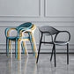 Contemporary Plastic Dining Armchair Chair Open Back Dining Side Chair for Kitchen Clearhalo ' kitchen&dining_furn' 'Dining Chairs' 'Dining Tables & Seating' 'dining_chair' 'furn' 'furn_dining_chair' 'Furniture' 'furniture_dining_chair' 'Kitchen & Dining Furniture' 'kitchen' 3484570