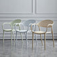 Contemporary Plastic Dining Armchair Chair Open Back Dining Side Chair for Kitchen Clearhalo ' kitchen&dining_furn' 'Dining Chairs' 'Dining Tables & Seating' 'dining_chair' 'furn' 'furn_dining_chair' 'Furniture' 'furniture_dining_chair' 'Kitchen & Dining Furniture' 'kitchen' 3484573