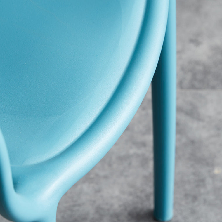 Contemporary Plastic Dining Armchair Chair Open Back Dining Side Chair for Kitchen Clearhalo ' kitchen&dining_furn' 'Dining Chairs' 'Dining Tables & Seating' 'dining_chair' 'furn' 'furn_dining_chair' 'Furniture' 'furniture_dining_chair' 'Kitchen & Dining Furniture' 'kitchen' 3484583