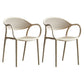 Contemporary Plastic Dining Armchair Chair Open Back Dining Side Chair for Kitchen Camel 2 Piece Set Clearhalo ' kitchen&dining_furn' 'Dining Chairs' 'Dining Tables & Seating' 'dining_chair' 'furn' 'furn_dining_chair' 'Furniture' 'furniture_dining_chair' 'Kitchen & Dining Furniture' 'kitchen' 3484601