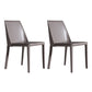 Saddle Leather Modern Style Hotel Side Chair Matte Finish Parsons Dining Chair Grey 2 Piece Set Clearhalo ' kitchen&dining_furn' 'Dining Chairs' 'Dining Tables & Seating' 'dining_chair' 'furn' 'furn_dining_chair' 'Furniture' 'furniture_dining_chair' 'Kitchen & Dining Furniture' 'kitchen' 3484617