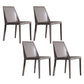 Saddle Leather Modern Style Hotel Side Chair Matte Finish Parsons Dining Chair Grey 4 Piece Set Clearhalo ' kitchen&dining_furn' 'Dining Chairs' 'Dining Tables & Seating' 'dining_chair' 'furn' 'furn_dining_chair' 'Furniture' 'furniture_dining_chair' 'Kitchen & Dining Furniture' 'kitchen' 3484619
