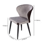 Indoor Wingback Armless Dining Chairs Upholstered Side Chair with Metal Legs Clearhalo ' kitchen&dining_furn' 'Dining Chairs' 'Dining Tables & Seating' 'dining_chair' 'furn' 'furn_dining_chair' 'Furniture' 'furniture_dining_chair' 'Kitchen & Dining Furniture' 'kitchen' 3484646
