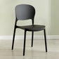 Modern Plastic Open Back Side Chair 32"H Dining Side Chair for Restaurant Black 1 Piece Clearhalo ' kitchen&dining_furn' 'Dining Chairs' 'Dining Tables & Seating' 'dining_chair' 'furn' 'furn_dining_chair' 'Furniture' 'furniture_dining_chair' 'Kitchen & Dining Furniture' 'kitchen' 3484659