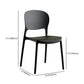 Modern Plastic Open Back Side Chair 32"H Dining Side Chair for Restaurant Clearhalo ' kitchen&dining_furn' 'Dining Chairs' 'Dining Tables & Seating' 'dining_chair' 'furn' 'furn_dining_chair' 'Furniture' 'furniture_dining_chair' 'Kitchen & Dining Furniture' 'kitchen' 3484665