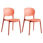 Modern Plastic Open Back Side Chair 32"H Dining Side Chair for Restaurant Red 2 Piece Set Clearhalo ' kitchen&dining_furn' 'Dining Chairs' 'Dining Tables & Seating' 'dining_chair' 'furn' 'furn_dining_chair' 'Furniture' 'furniture_dining_chair' 'Kitchen & Dining Furniture' 'kitchen' 3484668