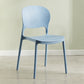 Modern Plastic Open Back Side Chair 32"H Dining Side Chair for Restaurant Light Blue 1 Piece Clearhalo ' kitchen&dining_furn' 'Dining Chairs' 'Dining Tables & Seating' 'dining_chair' 'furn' 'furn_dining_chair' 'Furniture' 'furniture_dining_chair' 'Kitchen & Dining Furniture' 'kitchen' 3484673
