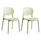 Modern Plastic Open Back Side Chair 32"H Dining Side Chair for Restaurant Light Green 2 Piece Set Clearhalo ' kitchen&dining_furn' 'Dining Chairs' 'Dining Tables & Seating' 'dining_chair' 'furn' 'furn_dining_chair' 'Furniture' 'furniture_dining_chair' 'Kitchen & Dining Furniture' 'kitchen' 3484677