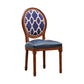 Solid Wood Country Style Dining Chair Matte Finish King Louis Back Side Chair Blue 1 Piece Clearhalo ' kitchen&dining_furn' 'Dining Chairs' 'Dining Tables & Seating' 'dining_chair' 'furn' 'furn_dining_chair' 'Furniture' 'furniture_dining_chair' 'Kitchen & Dining Furniture' 'kitchen' 3484701