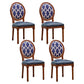 Solid Wood Country Style Dining Chair Matte Finish King Louis Back Side Chair Blue 4 Piece Set Clearhalo ' kitchen&dining_furn' 'Dining Chairs' 'Dining Tables & Seating' 'dining_chair' 'furn' 'furn_dining_chair' 'Furniture' 'furniture_dining_chair' 'Kitchen & Dining Furniture' 'kitchen' 3484704