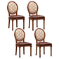 Solid Wood Country Style Dining Chair Matte Finish King Louis Back Side Chair Coffee 4 Piece Set Clearhalo ' kitchen&dining_furn' 'Dining Chairs' 'Dining Tables & Seating' 'dining_chair' 'furn' 'furn_dining_chair' 'Furniture' 'furniture_dining_chair' 'Kitchen & Dining Furniture' 'kitchen' 3484711