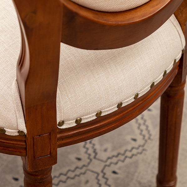 Solid Wood Country Style Dining Chair Matte Finish King Louis Back Side Chair Clearhalo ' kitchen&dining_furn' 'Dining Chairs' 'Dining Tables & Seating' 'dining_chair' 'furn' 'furn_dining_chair' 'Furniture' 'furniture_dining_chair' 'Kitchen & Dining Furniture' 'kitchen' 3484712