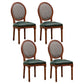 Solid Wood Country Style Dining Chair Matte Finish King Louis Back Side Chair Blackish Green 4 Piece Set Clearhalo ' kitchen&dining_furn' 'Dining Chairs' 'Dining Tables & Seating' 'dining_chair' 'furn' 'furn_dining_chair' 'Furniture' 'furniture_dining_chair' 'Kitchen & Dining Furniture' 'kitchen' 3484716