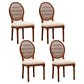 Solid Wood Country Style Dining Chair Matte Finish King Louis Back Side Chair Off-White 4 Piece Set Clearhalo ' kitchen&dining_furn' 'Dining Chairs' 'Dining Tables & Seating' 'dining_chair' 'furn' 'furn_dining_chair' 'Furniture' 'furniture_dining_chair' 'Kitchen & Dining Furniture' 'kitchen' 3484726