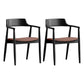 Contemporary Dining Chair 20'' Wide Open Arm Chair with 4 Wood Legs for Home Use Black Linen 2 Piece Set Clearhalo ' kitchen&dining_furn' 'Dining Chairs' 'Dining Tables & Seating' 'dining_chair' 'furn' 'furn_dining_chair' 'Furniture' 'furniture_dining_chair' 'Kitchen & Dining Furniture' 'kitchen' 3484729