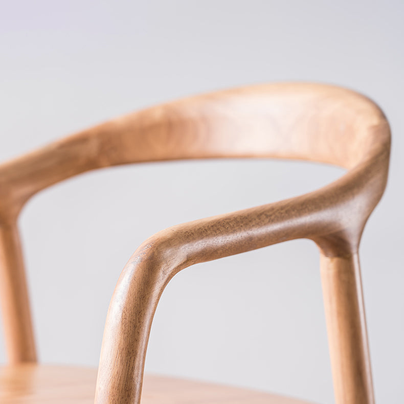 Contemporary Solid Wood Dining Room Chair Open Back Dining Side Chair with Armrest Clearhalo ' kitchen&dining_furn' 'Dining Chairs' 'Dining Tables & Seating' 'dining_chair' 'furn' 'furn_dining_chair' 'Furniture' 'furniture_dining_chair' 'Kitchen & Dining Furniture' 'kitchen' 3484776