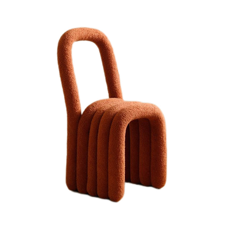 Modern Style Living room Flannel Side Chair Colorful Open Back Dining Chair Clearhalo ' kitchen&dining_furn' 'Dining Chairs' 'Dining Tables & Seating' 'dining_chair' 'furn' 'furn_dining_chair' 'Furniture' 'furniture_dining_chair' 'Kitchen & Dining Furniture' 'kitchen' 3484839