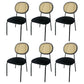 Contemporary Style Metal Chair Set Open Back Dining Room Kitchen Chairs Black 6 Piece Set Clearhalo ' kitchen&dining_furn' 'Dining Chairs' 'Dining Tables & Seating' 'dining_chair' 'furn' 'furn_dining_chair' 'Furniture' 'furniture_dining_chair' 'Kitchen & Dining Furniture' 'kitchen' 3484861