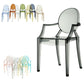 Contemporary Plastic Indoor Open Back Dining Side Chair of 21'' Wide Dining Chair Clearhalo ' kitchen&dining_furn' 'Dining Chairs' 'Dining Tables & Seating' 'dining_chair' 'furn' 'furn_dining_chair' 'Furniture' 'furniture_dining_chair' 'Kitchen & Dining Furniture' 'kitchen' 3484919