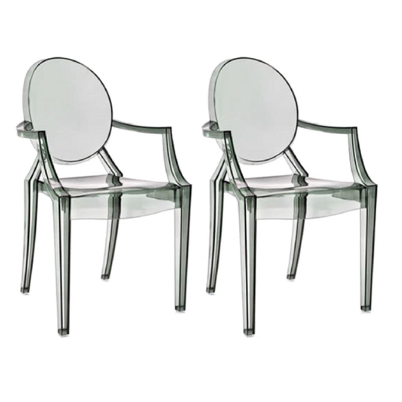 Contemporary Plastic Indoor Open Back Dining Side Chair of 21'' Wide Dining Chair Grey 2 Piece Set Clearhalo ' kitchen&dining_furn' 'Dining Chairs' 'Dining Tables & Seating' 'dining_chair' 'furn' 'furn_dining_chair' 'Furniture' 'furniture_dining_chair' 'Kitchen & Dining Furniture' 'kitchen' 3484925