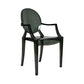 Contemporary Plastic Indoor Open Back Dining Side Chair of 21'' Wide Dining Chair Dark Gray 1 Piece Clearhalo ' kitchen&dining_furn' 'Dining Chairs' 'Dining Tables & Seating' 'dining_chair' 'furn' 'furn_dining_chair' 'Furniture' 'furniture_dining_chair' 'Kitchen & Dining Furniture' 'kitchen' 3484929