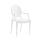 Contemporary Plastic Indoor Open Back Dining Side Chair of 21'' Wide Dining Chair White 1 Piece Clearhalo ' kitchen&dining_furn' 'Dining Chairs' 'Dining Tables & Seating' 'dining_chair' 'furn' 'furn_dining_chair' 'Furniture' 'furniture_dining_chair' 'Kitchen & Dining Furniture' 'kitchen' 3484934