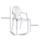Contemporary Plastic Indoor Open Back Dining Side Chair of 21'' Wide Dining Chair Clearhalo ' kitchen&dining_furn' 'Dining Chairs' 'Dining Tables & Seating' 'dining_chair' 'furn' 'furn_dining_chair' 'Furniture' 'furniture_dining_chair' 'Kitchen & Dining Furniture' 'kitchen' 3484935