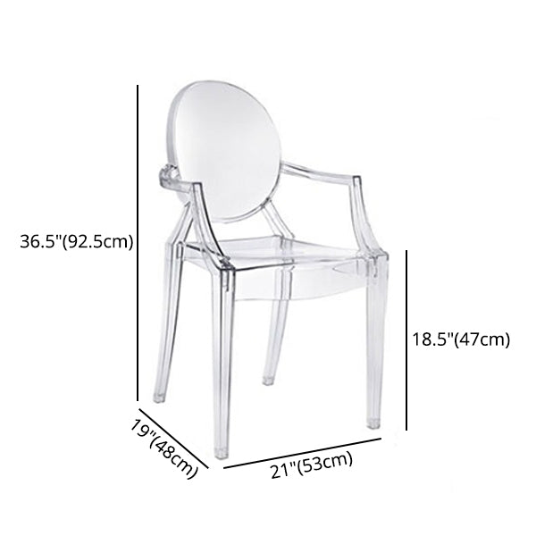 Contemporary Plastic Indoor Open Back Dining Side Chair of 21'' Wide Dining Chair Clearhalo ' kitchen&dining_furn' 'Dining Chairs' 'Dining Tables & Seating' 'dining_chair' 'furn' 'furn_dining_chair' 'Furniture' 'furniture_dining_chair' 'Kitchen & Dining Furniture' 'kitchen' 3484935
