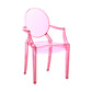 Contemporary Plastic Indoor Open Back Dining Side Chair of 21'' Wide Dining Chair Pink 1 Piece Clearhalo ' kitchen&dining_furn' 'Dining Chairs' 'Dining Tables & Seating' 'dining_chair' 'furn' 'furn_dining_chair' 'Furniture' 'furniture_dining_chair' 'Kitchen & Dining Furniture' 'kitchen' 3484941