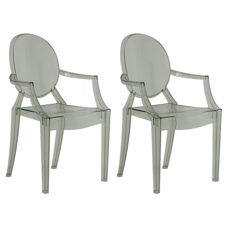 Contemporary Plastic Indoor Open Back Dining Side Chair of 21'' Wide Dining Chair Green 2 Piece Set Clearhalo ' kitchen&dining_furn' 'Dining Chairs' 'Dining Tables & Seating' 'dining_chair' 'furn' 'furn_dining_chair' 'Furniture' 'furniture_dining_chair' 'Kitchen & Dining Furniture' 'kitchen' 3484954