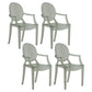 Contemporary Plastic Indoor Open Back Dining Side Chair of 21'' Wide Dining Chair Green 4 Piece Set Clearhalo ' kitchen&dining_furn' 'Dining Chairs' 'Dining Tables & Seating' 'dining_chair' 'furn' 'furn_dining_chair' 'Furniture' 'furniture_dining_chair' 'Kitchen & Dining Furniture' 'kitchen' 3484955