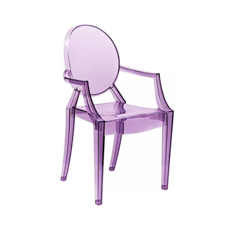 Contemporary Plastic Indoor Open Back Dining Side Chair of 21'' Wide Dining Chair Purple 1 Piece Clearhalo ' kitchen&dining_furn' 'Dining Chairs' 'Dining Tables & Seating' 'dining_chair' 'furn' 'furn_dining_chair' 'Furniture' 'furniture_dining_chair' 'Kitchen & Dining Furniture' 'kitchen' 3484956