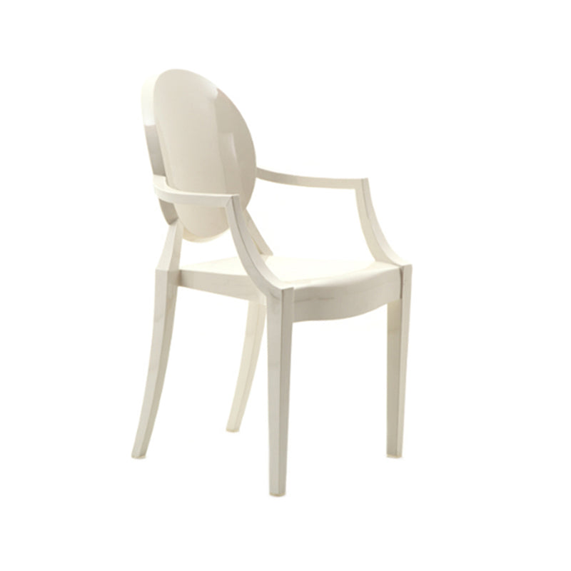 Contemporary Plastic Indoor Open Back Dining Side Chair of 21'' Wide Dining Chair Cream 1 Piece Clearhalo ' kitchen&dining_furn' 'Dining Chairs' 'Dining Tables & Seating' 'dining_chair' 'furn' 'furn_dining_chair' 'Furniture' 'furniture_dining_chair' 'Kitchen & Dining Furniture' 'kitchen' 3484971