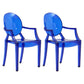 Contemporary Plastic Indoor Open Back Dining Side Chair of 21'' Wide Dining Chair Dark Blue 2 Piece Set Clearhalo ' kitchen&dining_furn' 'Dining Chairs' 'Dining Tables & Seating' 'dining_chair' 'furn' 'furn_dining_chair' 'Furniture' 'furniture_dining_chair' 'Kitchen & Dining Furniture' 'kitchen' 3484975