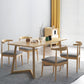 Modern Solid Wood Dining Room Set with Rectangle Table Dining Table Furniture for Home Clearhalo 'Dining Room Sets' 'Dining Tables & Seating' 'dining_room_set' 'furn' 'furn_dining_room_set' 'Furniture' 'furniture_dining_room_set' 'Kitchen & Dining Furniture' 'kitchen&dining_furn' 'kitchen' 3484984