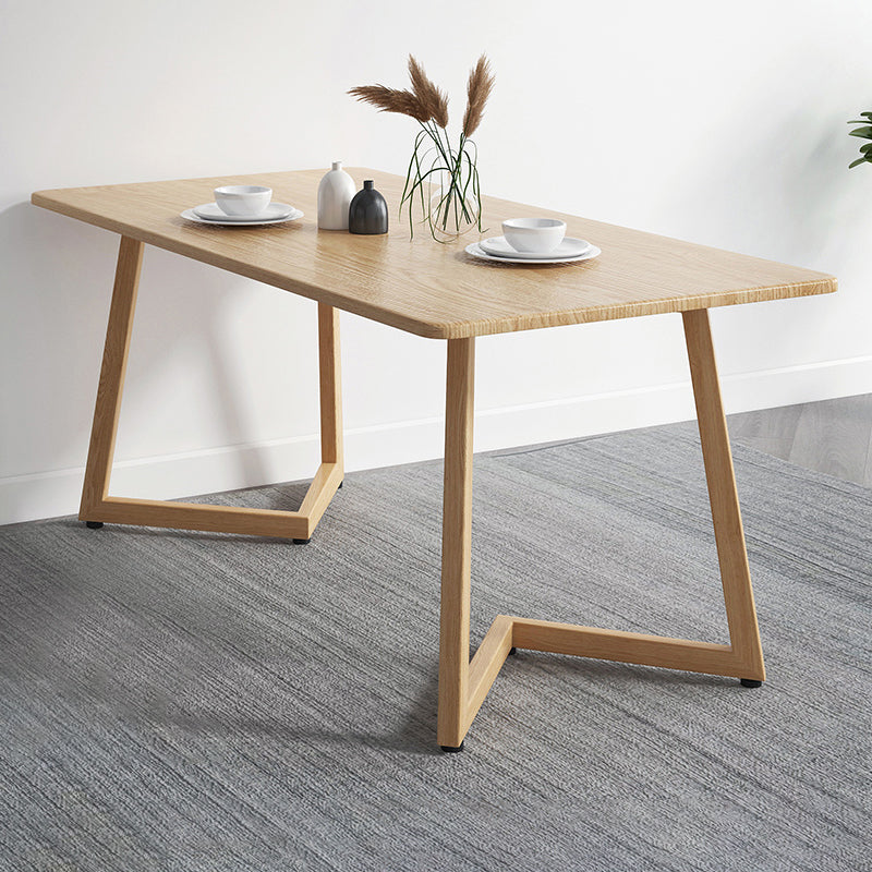 Modern Solid Wood Dining Room Set with Rectangle Table Dining Table Furniture for Home Clearhalo 'Dining Room Sets' 'Dining Tables & Seating' 'dining_room_set' 'furn' 'furn_dining_room_set' 'Furniture' 'furniture_dining_room_set' 'Kitchen & Dining Furniture' 'kitchen&dining_furn' 'kitchen' 3484985