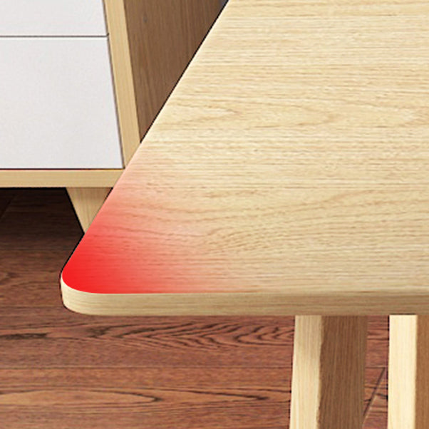 Modern Solid Wood Dining Room Set with Rectangle Table Dining Table Furniture for Home Clearhalo 'Dining Room Sets' 'Dining Tables & Seating' 'dining_room_set' 'furn' 'furn_dining_room_set' 'Furniture' 'furniture_dining_room_set' 'Kitchen & Dining Furniture' 'kitchen&dining_furn' 'kitchen' 3484990