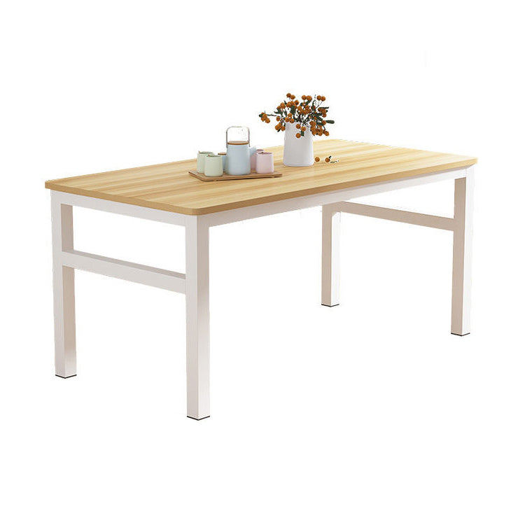 Modern Kitchen Dining Room Set with Wood Top and Double Pedestal Base Furniture for Home Use Clearhalo 'Dining Room Sets' 'Dining Tables & Seating' 'dining_room_set' 'furn' 'furn_dining_room_set' 'Furniture' 'furniture_dining_room_set' 'Kitchen & Dining Furniture' 'kitchen&dining_furn' 'kitchen' 3485013