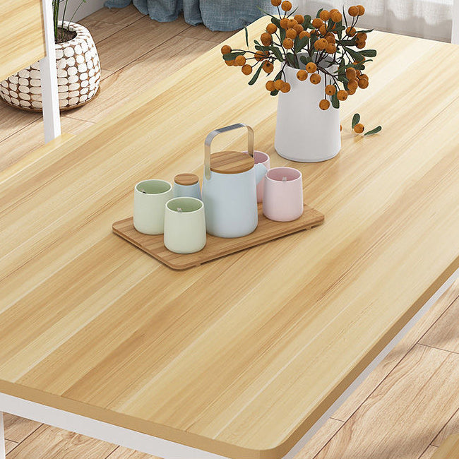 Modern Kitchen Dining Room Set with Wood Top and Double Pedestal Base Furniture for Home Use Clearhalo 'Dining Room Sets' 'Dining Tables & Seating' 'dining_room_set' 'furn' 'furn_dining_room_set' 'Furniture' 'furniture_dining_room_set' 'Kitchen & Dining Furniture' 'kitchen&dining_furn' 'kitchen' 3485014