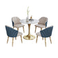 Scandinavian Kitchen Dining Room Set with Sintered Stone Top and Metal Base Dining Set 5 Piece Set Clearhalo 'Dining Room Sets' 'Dining Tables & Seating' 'dining_room_set' 'furn' 'furn_dining_room_set' 'Furniture' 'furniture_dining_room_set' 'Kitchen & Dining Furniture' 'kitchen&dining_furn' 'kitchen' 3485024