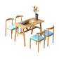 Modern Wooden Dining Room Set with Rectangle Top and Trestle Base Furniture Clearhalo 'Dining Room Sets' 'Dining Tables & Seating' 'dining_room_set' 'furn' 'furn_dining_room_set' 'Furniture' 'furniture_dining_room_set' 'Kitchen & Dining Furniture' 'kitchen&dining_furn' 'kitchen' 3485077
