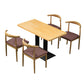 Modern Kitchen Dining Room Set with Wooden Top and Black Base Dining Furniture Set Clearhalo 'Dining Room Sets' 'Dining Tables & Seating' 'dining_room_set' 'furn' 'furn_dining_room_set' 'Furniture' 'furniture_dining_room_set' 'Kitchen & Dining Furniture' 'kitchen&dining_furn' 'kitchen' 3485086