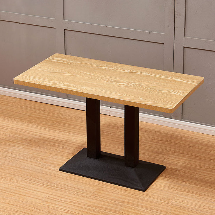 Modern Kitchen Dining Room Set with Wooden Top and Black Base Dining Furniture Set Clearhalo 'Dining Room Sets' 'Dining Tables & Seating' 'dining_room_set' 'furn' 'furn_dining_room_set' 'Furniture' 'furniture_dining_room_set' 'Kitchen & Dining Furniture' 'kitchen&dining_furn' 'kitchen' 3485089