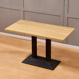 Modern Kitchen Dining Room Set with Wooden Top and Black Base Dining Furniture Set Clearhalo 'Dining Room Sets' 'Dining Tables & Seating' 'dining_room_set' 'furn' 'furn_dining_room_set' 'Furniture' 'furniture_dining_room_set' 'Kitchen & Dining Furniture' 'kitchen&dining_furn' 'kitchen' 3485089