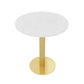 Glam Sintered Stone Dining Table Set with Round Top Pedestal Base Dining Furniture for Home Use Clearhalo 'Dining Room Sets' 'Dining Tables & Seating' 'dining_room_set' 'furn' 'furn_dining_room_set' 'Furniture' 'furniture_dining_room_set' 'Kitchen & Dining Furniture' 'kitchen&dining_furn' 'kitchen' 3485116