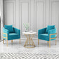 Nordic Dining Room Set with Round Sintered Stone Top and Pedestal Base Dining Furniture Green 3 Piece Set Clearhalo 'Dining Room Sets' 'Dining Tables & Seating' 'dining_room_set' 'furn' 'furn_dining_room_set' 'Furniture' 'furniture_dining_room_set' 'Kitchen & Dining Furniture' 'kitchen&dining_furn' 'kitchen' 3485151
