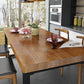 Industrial Solid Wood Top Dining Table Sets with Double Pedestal Base Dining Furniture for Home Use Clearhalo 'Dining Room Sets' 'Dining Tables & Seating' 'dining_room_set' 'furn' 'furn_dining_room_set' 'Furniture' 'furniture_dining_room_set' 'Kitchen & Dining Furniture' 'kitchen&dining_furn' 'kitchen' 3485283